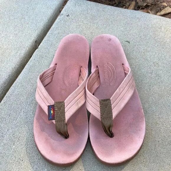 Pink Rainbow Flip Flops  - Picture 1 of 12